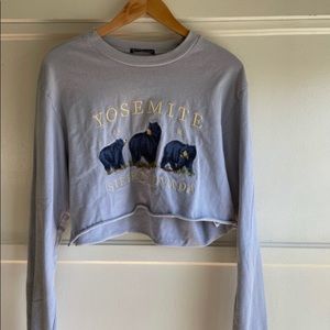 Brandy Melville cropped sweatshirt